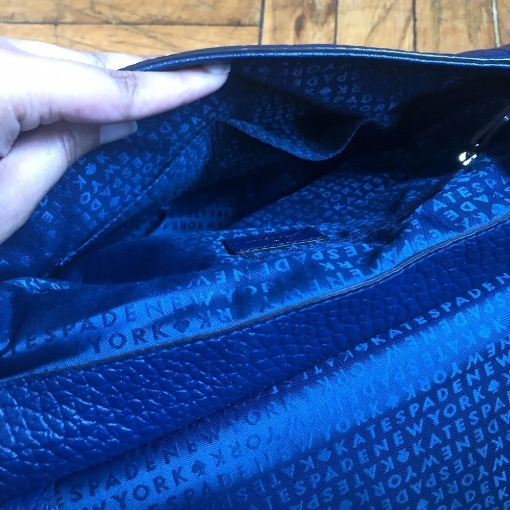Kate Spade leather backpack blue